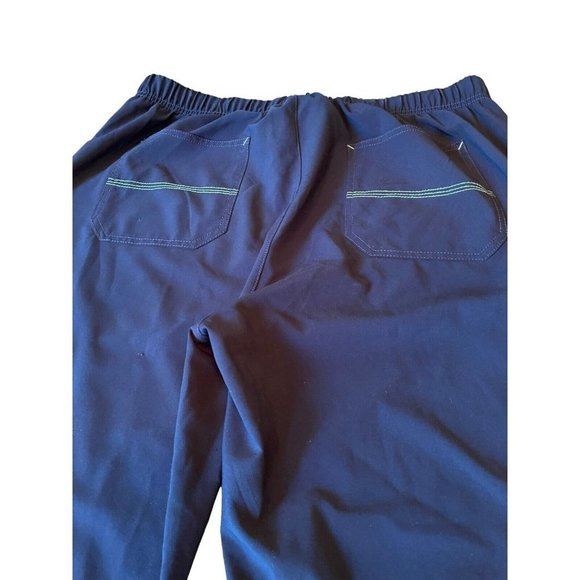 Carhartt Force Womens Scrub Cargo Pants Wide Leg Drawstring Waist BlueTall Large - Picture 7 of 7